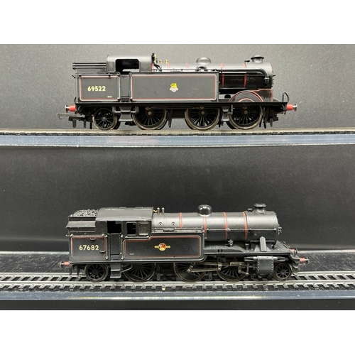 104 - Two OO gauge Steam Locomotives, both Tested Runners
(800g)
Hornby R1029 Class N2 0-6-2T 69522 in BR ... 