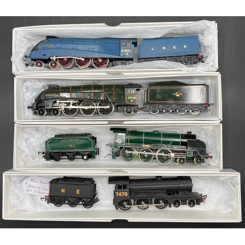 106 - Four OO gauge Steam Locomotives, each Tested as Non Runner
(1800g)
Hornby Class A4 4-6-2 4901 