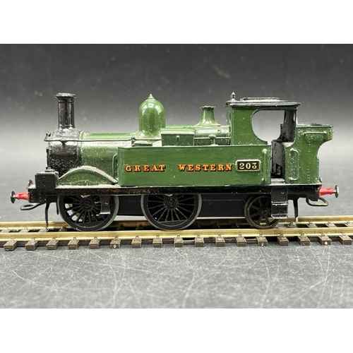 51 - Kit-built OO gauge Great Western 0-4-2T locomotive #203, Tested Runner 
(200g)
Metal construction
Fi... 