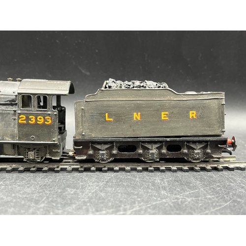 57 - Hornby modified OO gauge LNER 2-8-2 Class P1 Mikado locomotive #2393, Tested Runner 
(400g)
Tested R... 