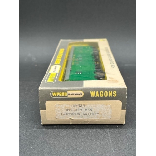 23 - Five OO Boxed Wrenn Rolling stock 
(600g)
Wrenn W4323 Southern Railway Utility Van S2380S in BR Gree... 