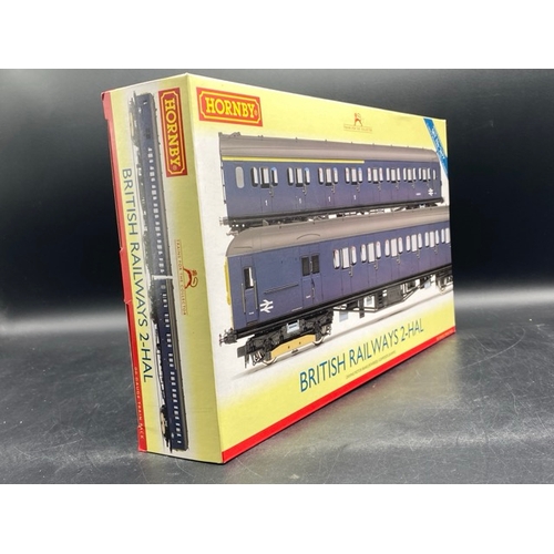 33 - Hornby R3341 Class 2-HAL 2 Car EMU 2677 in BR blue
(700g)
Boxed and appears to be undisturbed from p... 