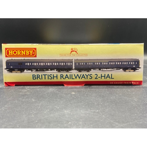 33 - Hornby R3341 Class 2-HAL 2 Car EMU 2677 in BR blue
(700g)
Boxed and appears to be undisturbed from p... 