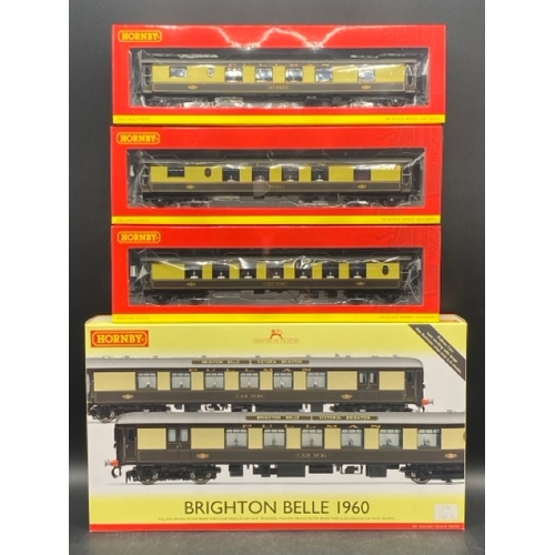 35 - Hornby R3184 1960 Brighton Belle Pullman 2-Car EMU in Umber and cream livery with additional coach p... 