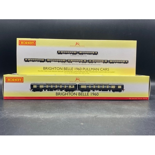 35 - Hornby R3184 1960 Brighton Belle Pullman 2-Car EMU in Umber and cream livery with additional coach p... 