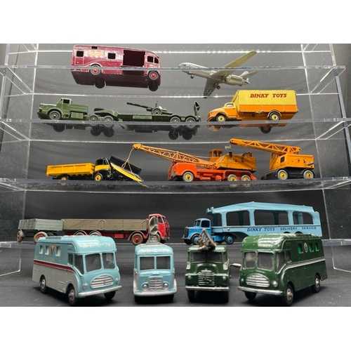265 - 13 Dinky SuperToys in play worn condition
(4400g)
Includes:-
ABC Television TV Mobile Control Room a... 