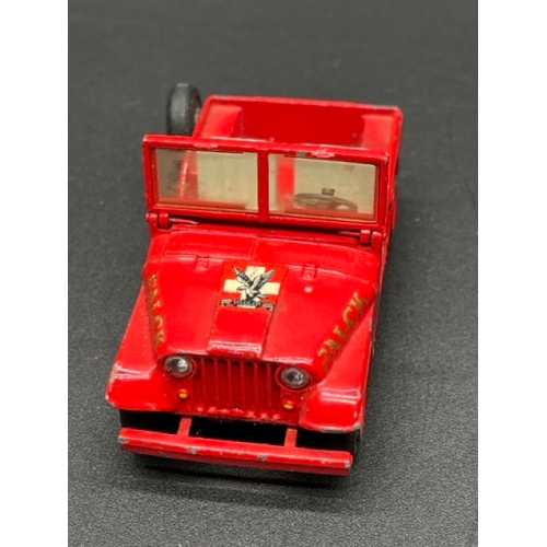270 - Tekno 445 Scania Vabis Fire truck, with Tekno 814 Jeep - vintage Made in Denmark
(350g)
Fire truck l... 