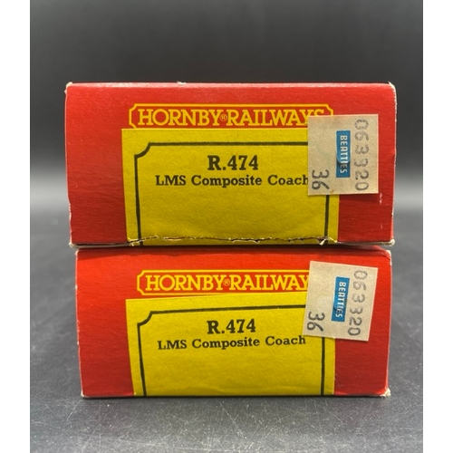 233 - Six Hornby OO gauge boxed coaches 'Ready-to-Roll'
(850g)
Hornby R4076 Mk4 RSB restaurant standard bu... 