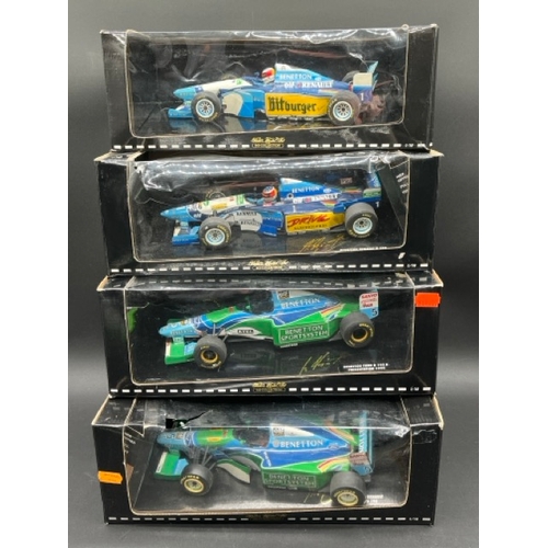 286 - Four Pauls Model Art MS Collection Benetton F1 cars 1/18 scale within boxes
(3100g)
Benetton Ford B1... 