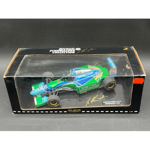 286 - Four Pauls Model Art MS Collection Benetton F1 cars 1/18 scale within boxes
(3100g)
Benetton Ford B1... 