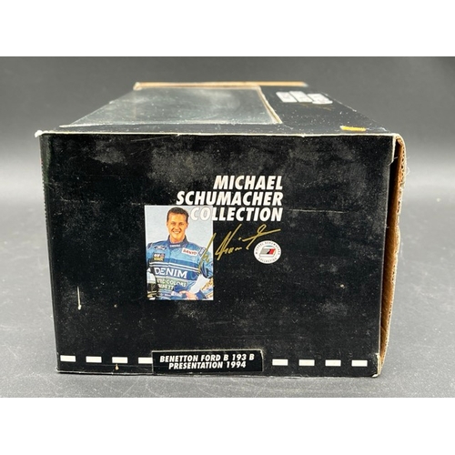 286 - Four Pauls Model Art MS Collection Benetton F1 cars 1/18 scale within boxes
(3100g)
Benetton Ford B1... 