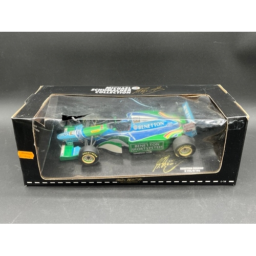 286 - Four Pauls Model Art MS Collection Benetton F1 cars 1/18 scale within boxes
(3100g)
Benetton Ford B1... 