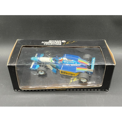 286 - Four Pauls Model Art MS Collection Benetton F1 cars 1/18 scale within boxes
(3100g)
Benetton Ford B1... 