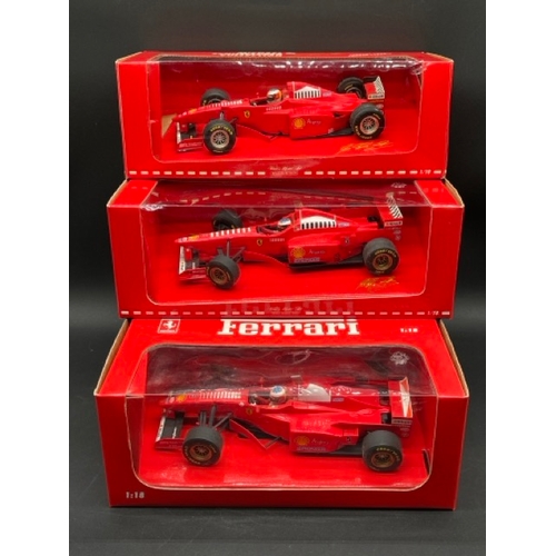 291 - Three Paul's Model Art 1/18 Michael Schumacher Collection Ferrari F1 racing cars
(2200g)
Ferrari F 3... 