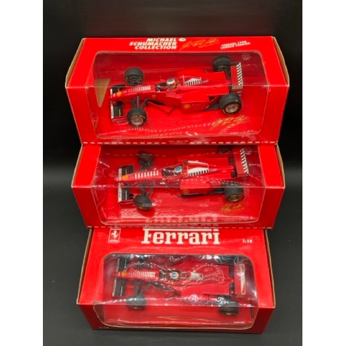 291 - Three Paul's Model Art 1/18 Michael Schumacher Collection Ferrari F1 racing cars
(2200g)
Ferrari F 3... 