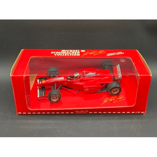 291 - Three Paul's Model Art 1/18 Michael Schumacher Collection Ferrari F1 racing cars
(2200g)
Ferrari F 3... 