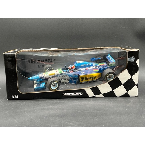 295 - Three Minichamps (Paul's Model Art) Benetton F1 Racing Cars 1/18 scale
(2500g)
Benetton Ford B194 GP... 
