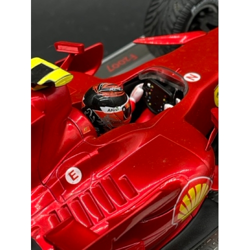 Three 1/18 HotWheels Racing Ferrari F1 Cars (2500g) L8782 Ferrari