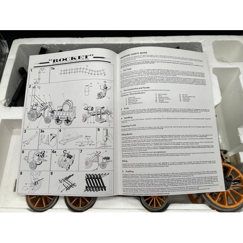 9 - Hornby Railways 3.5 inch gauge live steam Stephensons Rocket (G100). A gas fired, 2 cylinder, slip e... 