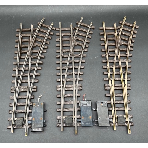 11 - Mostly LGB G scale track
(14500g)
Points:
LGB 1210 30deg RH 300mm (2)
LGB 1215 30deg LH 300mm (2)
LG... 