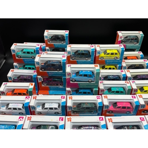 262 - 88 Corgi London 2012 Olympic Taxis and Buses
(6800g)
One full set of 40 'Destination London 2012' Ta... 