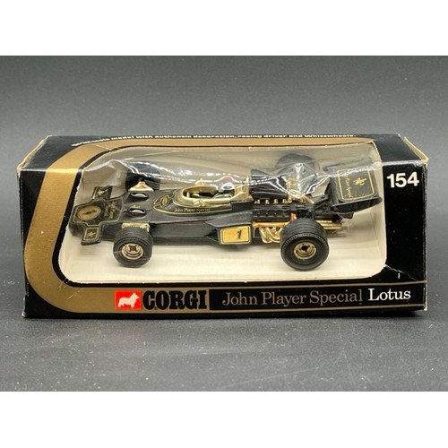 263 - Six Corgi and a Dinky F1 boxed racing cars with
(2300g)
two Universal F1 cars, four Shell Sports Car... 
