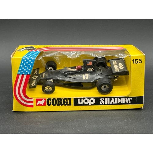 263 - Six Corgi and a Dinky F1 boxed racing cars with
(2300g)
two Universal F1 cars, four Shell Sports Car... 