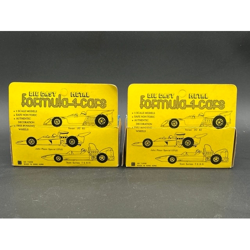 263 - Six Corgi and a Dinky F1 boxed racing cars with
(2300g)
two Universal F1 cars, four Shell Sports Car... 