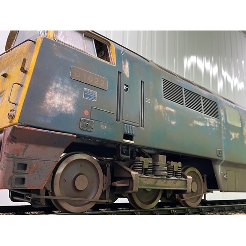 3 - 5 inch gauge Class 52 D1022 'Western Sentinel' in expertly Weathered condition
From the Rob Denton c... 