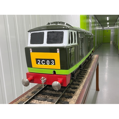 4 - 5 inch gauge Class 35 Bo-Bo Hymek D7017 Diesel locomotive in Good condition
From the Rob Denton coll... 