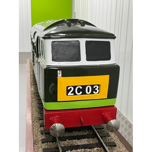 4 - 5 inch gauge Class 35 Bo-Bo Hymek D7017 Diesel locomotive in Good condition
From the Rob Denton coll... 