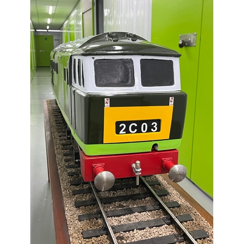 4 - 5 inch gauge Class 35 Bo-Bo Hymek D7017 Diesel locomotive in Good condition
From the Rob Denton coll... 