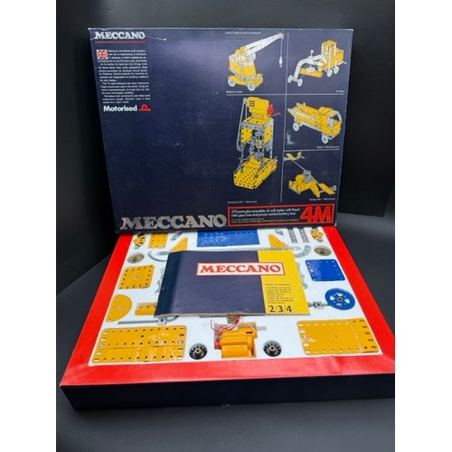 254 - Meccano M4 Motorised Stamping Mill - Appears Complete in Box with instructions.
