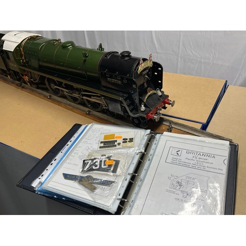 7 - Live steam, finely built and engineered, very well detailed LBSC designed 3.5 inch gauge BR Standard... 