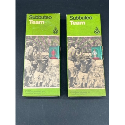 355 - Three complete sets of Subbuteo (Lightweight era), with three boxed complete teams, plus additional ... 