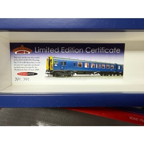 168 - Bachmann Branchline 31-427Z Class 411 4 Car EMU 7119 BR Blue with Full yellow ends. Limited Edition ... 