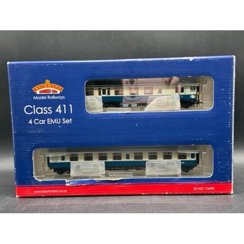 172 - Bachmann Branchline 31-427 Class 411 4CEP EMU. BR Blue & Grey 7134. Tested Runner. (1750g)