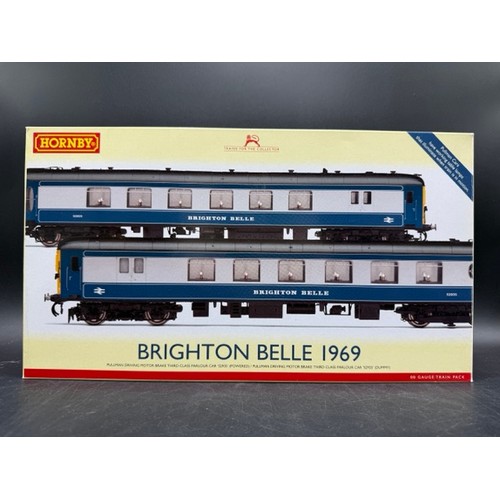 176 - Hornby R2988X Class 5BEL Pullman Brighton Belle 1967 2 Car Pack (2 X Drive MTR. Brake 3rd) DCC Fitte... 