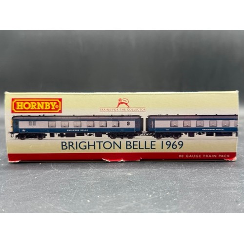 176 - Hornby R2988X Class 5BEL Pullman Brighton Belle 1967 2 Car Pack (2 X Drive MTR. Brake 3rd) DCC Fitte... 