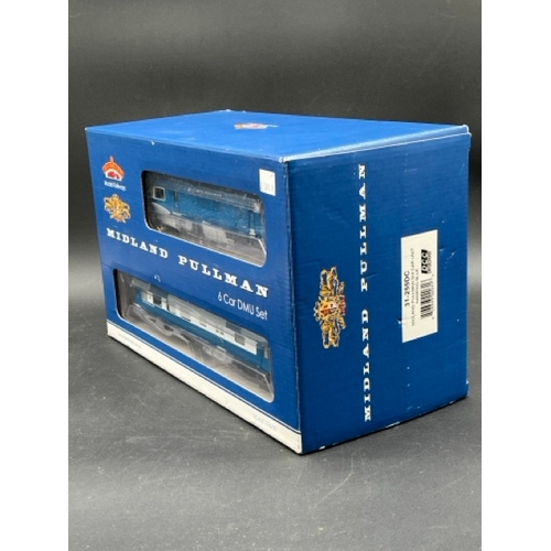 182 - Bachmann Branchline 31-255DC Class 251 Blue Pullman 6 car Midland set in Nanking blue. DCC Fitted - ... 