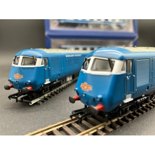 182 - Bachmann Branchline 31-255DC Class 251 Blue Pullman 6 car Midland set in Nanking blue. DCC Fitted - ... 