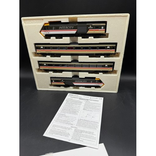 187 - Hornby R2613 BR Intercity 125 'Swallow' livery 4 car pack - Tested Runner
(950g)