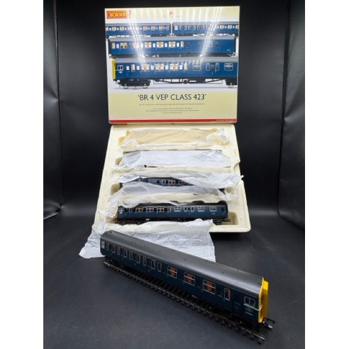 189 - Hornby R2946X Class 423 VEP 4 car EMU in BR Blue - DCC Fitted. Tested Non Runner. 
(1100g)
Tested No... 