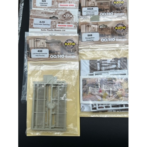 114 - A Job Lot of Sealed un-used OO gauge model railway kits, track components and two Hornby Point motor... 