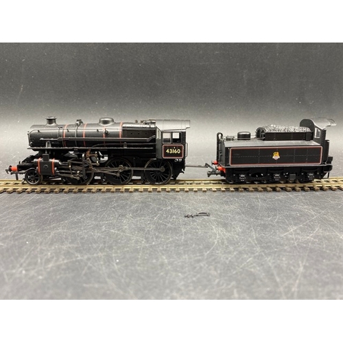 294 - Bachmann Branchline 32-577 Ivatt Class 4MT 2-6-0 43160 in BR lined black with early emblem - Tested ... 