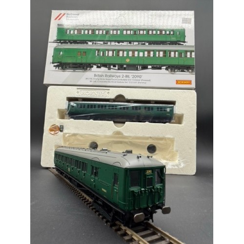 193 - Hornby R3177 Class 401 2-BIL 2-car EMU 2090 in BR green - National Railway Museum. Tested Runner. 
(... 