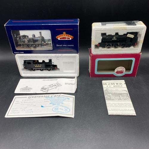 296 - Two OO gauge shunters - Tested Runners
(600g)
Bachmann Branchline 31-057 Class J72 0-6-0T 8693 in LN... 