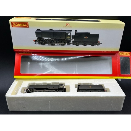 316 - Hornby R2344 Class Q1 Bulleid Austerity 0-6-0 33009 in BR Black with late crest (weathered) - Tested... 