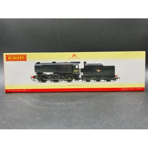 316 - Hornby R2344 Class Q1 Bulleid Austerity 0-6-0 33009 in BR Black with late crest (weathered) - Tested... 