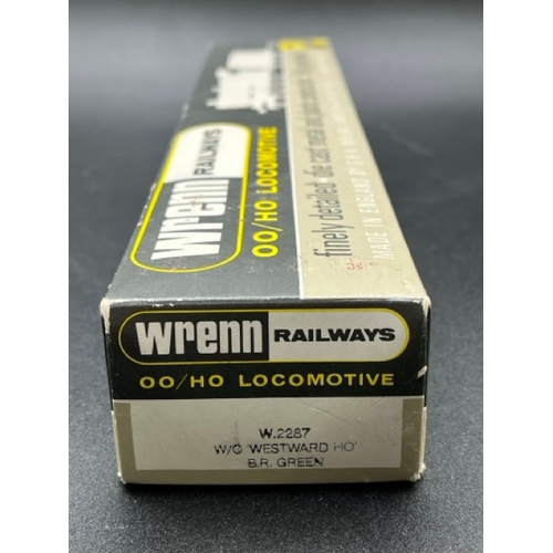 93 - A Boxed Wrenn W2287 OO gauge Rebuilt Bulleid Pacific locomotive and tender, 'Westward Ho' No.34036 -... 